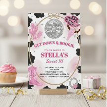 Ga naar beneden & Boogie Disco Cowgirl Sweet 16 Ve