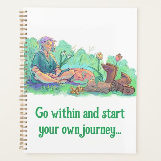 Ga naar binnen en vind je passie planner (Voorkant)