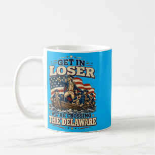 Ga naar binnen terwijl we de Delaware oversteken G Koffiemok
