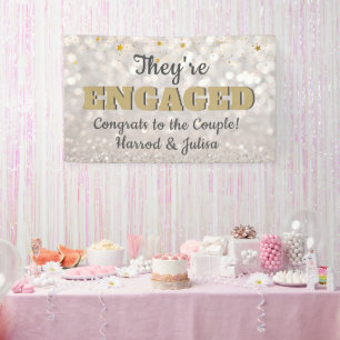 Ga naar Bling! Verloving bekendmaking Spandoek