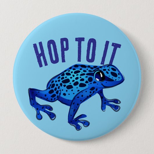 Ga naar Blue Frog Ronde Button 4,0 Cm (Voorkant)