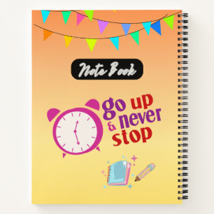 Ga naar boven en stop nooit met Motivatie prijsopg Notitieboek