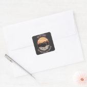 ga naar buiten de graphics zijn geweldig grappige vierkante sticker (Envelop)