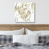 Ga naar buiten en bekijk het World Quote Canvas Afdruk (Insitu (Slaapkamer))
