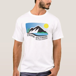 Ga naar buiten en denk na t-shirt