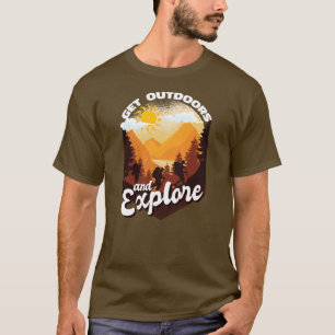 Ga naar buiten en ontdek de Vintage van de Natuur  T-shirt