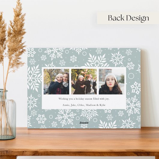 Ga naar buiten en Sleigh | Volledige foto vakantie Feestdagenkaart