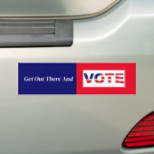 Ga naar buiten en stem bumpersticker (Op auto)