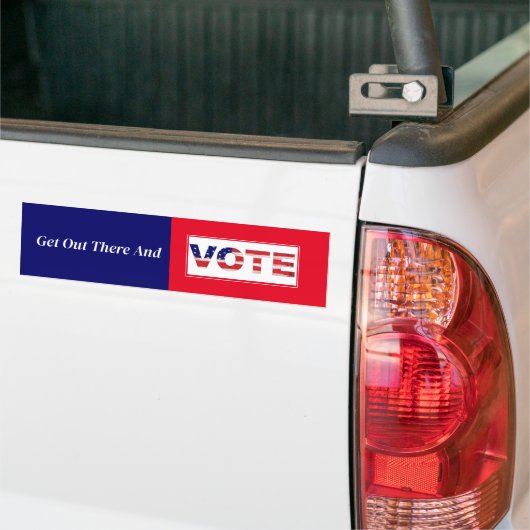 Ga naar buiten en stem bumpersticker (Op Truck)