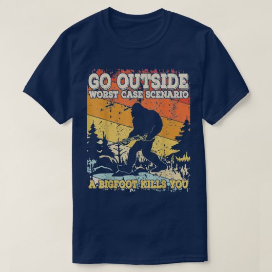 Ga naar buiten het ergste Hoesje Scenario Bigfoot  T-shirt (Design voorkant)