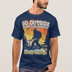 Ga naar buiten het ergste Hoesje Scenario Bigfoot T-shirt