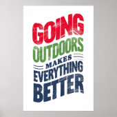 Ga naar buiten, het maakt alles beter poster (Voorkant)