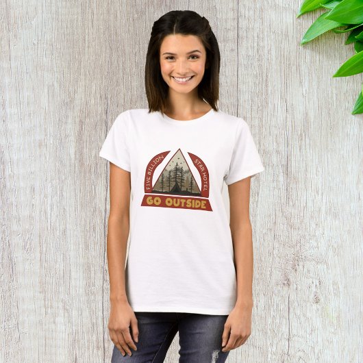 Ga naar buiten kamperen t-shirt