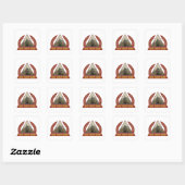 Ga naar buiten kamperen vierkante sticker (Vel)