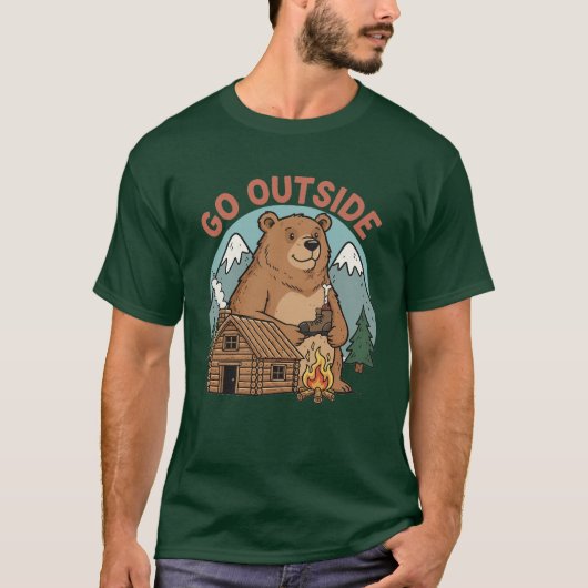 Ga naar buiten t-shirt (Voorkant)