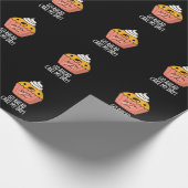 Ga naar Cake My Day Funny Food Pun Dark BG Cadeaupapier (Hoek)