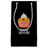 Ga naar Cake My Day Funny Food Pun Dark BG Klein Cadeauzakje (Voorkant)