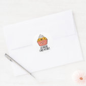 Ga naar Cake My Day Funny Food Pun Ronde Sticker (Envelop)