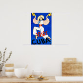 Ga naar Cuba Caribbean Vintage Travel Poster (Keuken)
