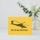Ga naar Da Choppa!! Briefkaart (Staand voorkant)
