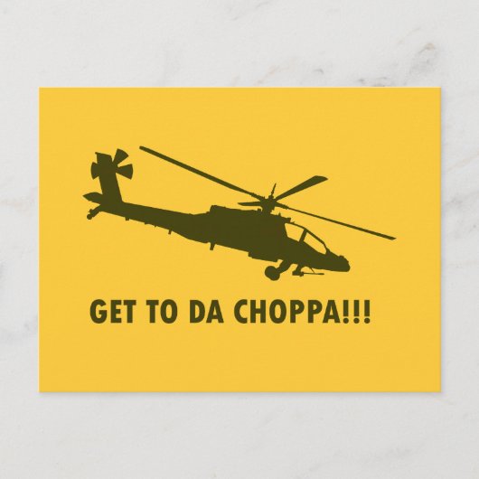 Ga naar Da Choppa!! Briefkaart (Voorkant)