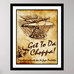 Ga naar Da Choppa - Leonardo da Vinci Helicopter Poster