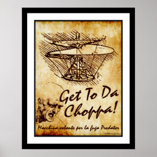Ga naar Da Choppa - Leonardo da Vinci Helicopter Poster