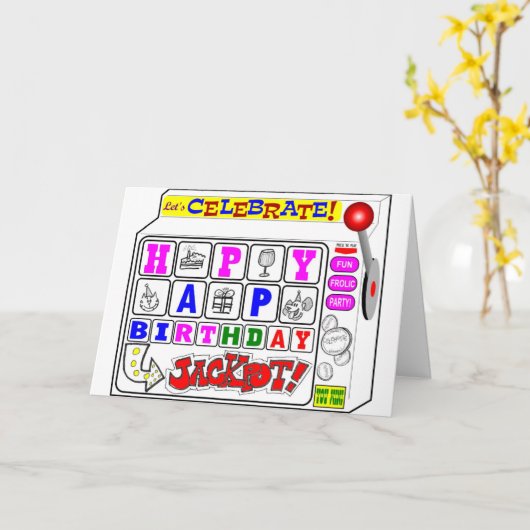Ga naar de Birthday Jackpot Kaart (Gele Bloem)