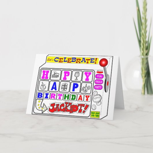 Ga naar de Birthday Jackpot Kaart (Voorkant)