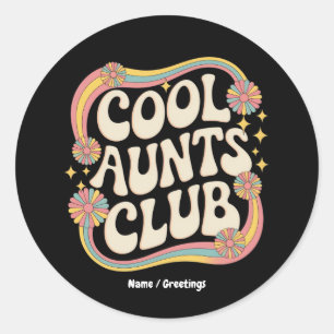 Ga naar de Cool Tants Club Funny Oversized Graphic Ronde Sticker