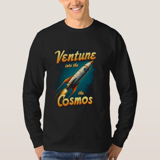 Ga naar de Cosmos Rocket - Space Explorer Gra T-shirt (Voorkant)