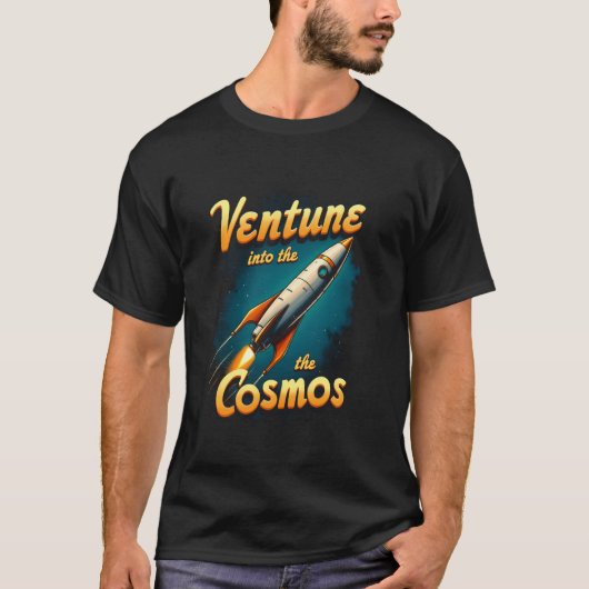 Ga naar de Cosmos Rocket - Space Explorer Gra T-shirt (Voorkant)