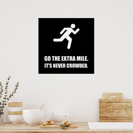 Ga naar de Extra Mile Poster (Keuken)