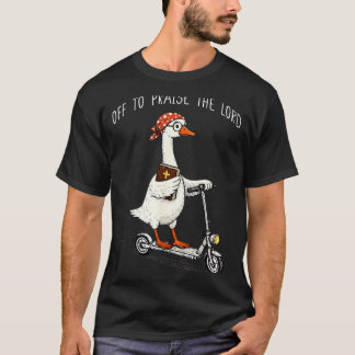 Ga naar de Heer te prijzen grappige christelijke m T-shirt