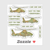 Ga naar de helikopters woestijn camouflage sticker (Vel)