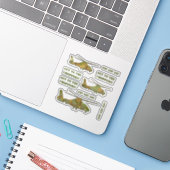Ga naar de helikopters woestijn camouflage sticker (Laptop met iPhone)