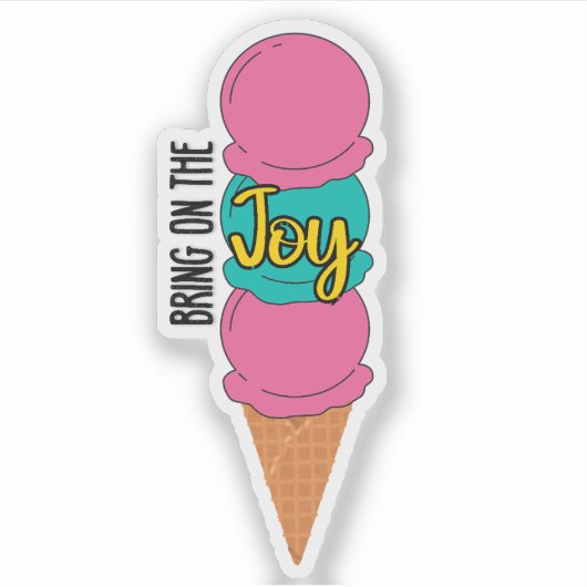 Ga naar de Joy Ice Cream Sticker (Voorkant)