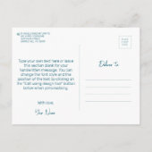 Ga naar de kerk..! Jezus Christus. Christelijke pr Briefkaart (Achterkant)