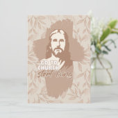 Ga naar de kerk..! Jezus Christus. Christelijke pr Kaart (Staand voorkant)
