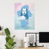 Ga naar de kerk..! Jezus Christus. Christelijke pr Poster (Thuiskantoor)