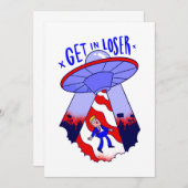 ga naar de loser trump alien ufo kaart (Voorkant / Achterkant)