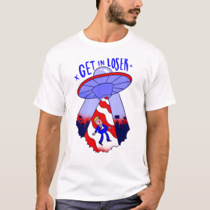 ga naar de loser trump alien ufo t-shirt