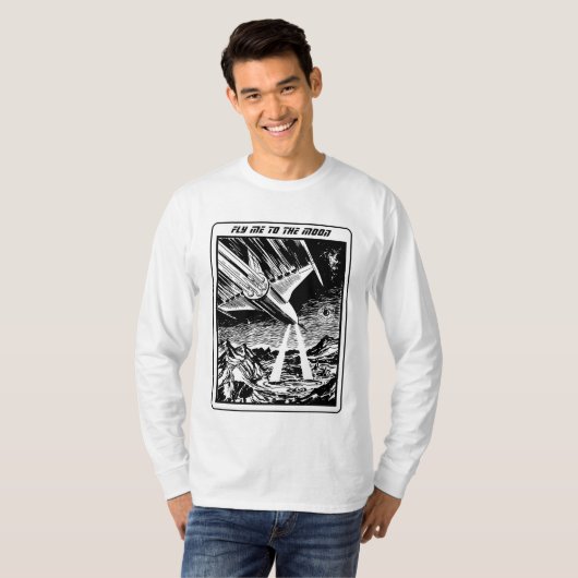 Ga naar de maan t-shirt (Voorkant volledig)