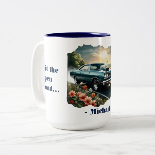 Ga naar de Open Road Coffee Mok (Voorkant links)