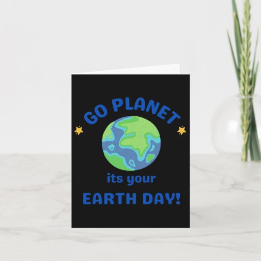 Ga naar de planeet, jouw aarde dag 6 kaart (Voorkant)