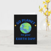 Ga naar de planeet, jouw aarde dag 6 kaart (Gele Bloem)