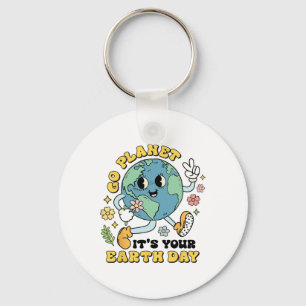 Ga naar de planeet van uw Earth Day Climate Change Sleutelhanger
