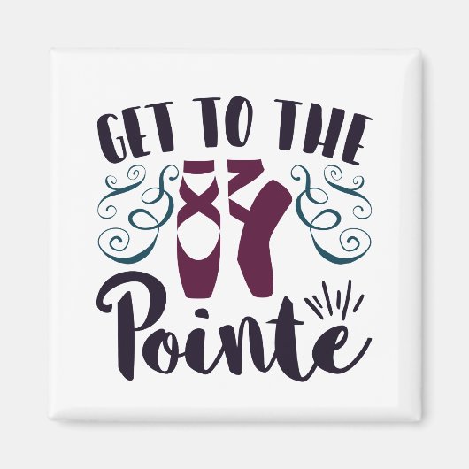 Ga naar de Pointe Ballet Danser Ballerina Magneet (Voorkant)