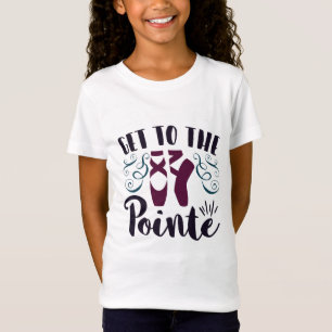 Ga naar de Pointe Balletdanser Ballerina T-shirt