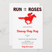 Ga naar de Rozen Kentucky Derby Invitation Kaart (Voorkant / Achterkant)